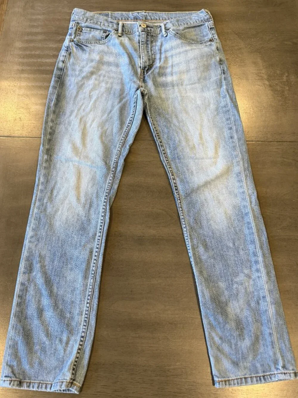 Levi’s 511 Slim Men’s Jeans W33 L30 Light Wash Denim Distressed AS IS